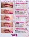 Олівець для губ ZOLA Lip Pencil 01 Nude Pink - 2