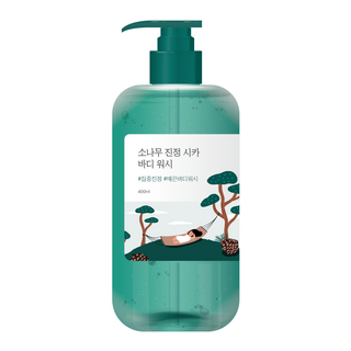 Заспокійливий гель для душу з екстрактом голок сосни ROUND LAB Pine Calming Cica Body Wash 400 ml
