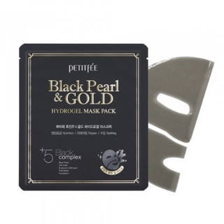 Гідрогелева маска для обличчя ПЕРЛИ/ЗОЛОТО Black Pearl &amp; Gold Hydrogel Mask Pack, 1 шт
