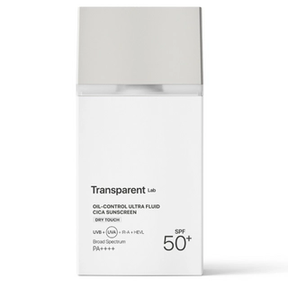 Сонцезахисний крем із центелою для контролю жирності шкіри TRANSPARENT-LAB OIL-CONTROL ULTRA FLUID CICA SUNSCREEN, 100 ml