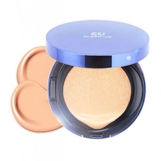 Інноваційний кушон зі змінним блоком (21 тон) Clean-Up Skinfit Cushionpact No.21 SPF 50+ PA+++