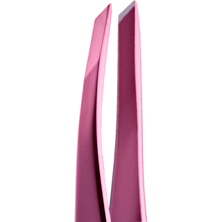 Пінцет скошений професійний для брів ZOLA LIGHT PINK