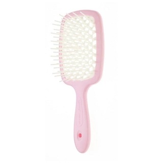 Гребінець Janeke SMALL SUPER BRUSH рожевий з білим