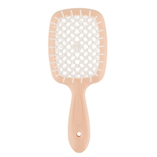 Гребінець Janeke SMALL SUPER BRUSH персиковий з білим
