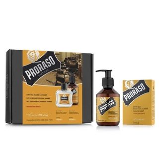 Набір для бороди Proraso Duo Pack Oil + Shampoo Wood &amp; Spice