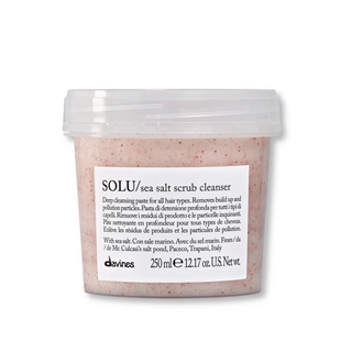 SOLU Sea Salt Scrub Cleanser Паста-скраб з морською сіллю для глибокого очищення шкіри голови та всіх типів волосся Essential Haircare Davines, 250 мл