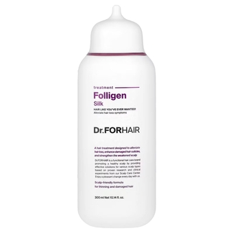 Dr.FORHAIR Folligen Silk Treatment - Відновлююча маска - кондиціонер для пошкодженого волосся , 300 ml