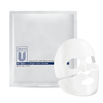 Гідрогелева маска подвійної дії для наповнення та сяйва шкіри CU: VITAMIN U COLLAGEN HYDRO GEL MASK