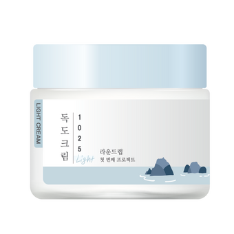 Легкий зволожувальний крем з морською водою ROUND LAB 1025 Dokdo Light Cream, 80 ml