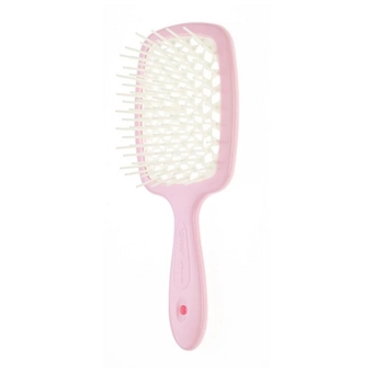 Гребінець Janeke SMALL SUPER BRUSH рожевий з білим