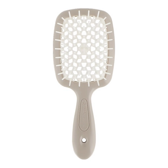 Гребінець Janeke SMALL SUPER BRUSH сірий з білим