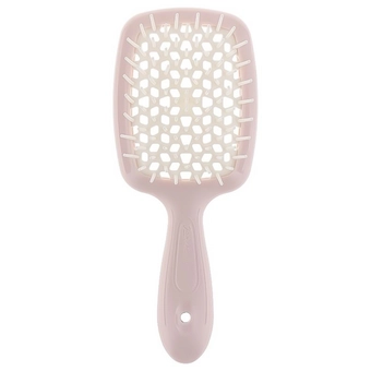 Гребінець Janeke SUPER BRUSH пудровий з білим