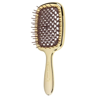 Гребінець Janeke SUPER BRUSH золотий з коричневим