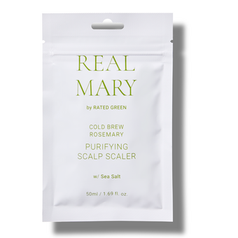 Очищаюча маска для шкіри голови з морською сіллю RATED GREEN Real Mary Cold Brewed Rosemary Purifyng Scalp Scaler 50 мл